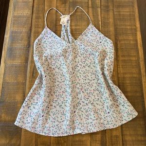 ✨ditsy floral silky racerback tank✨